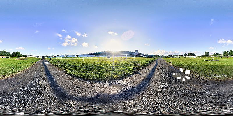 英国乡村田野360°HDRI图片素材