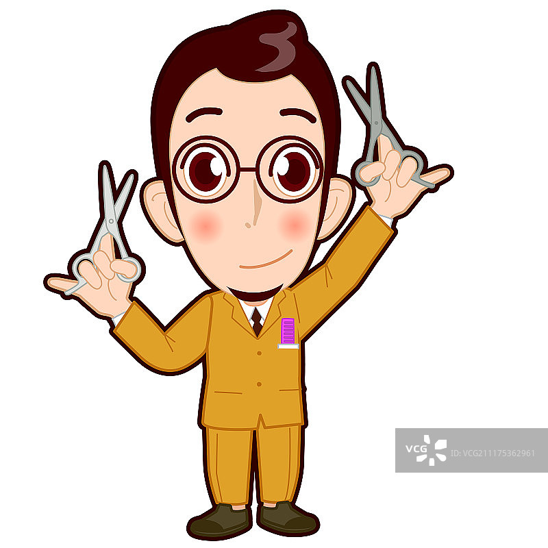 各行业卡通人物角色矢量插画049图片素材