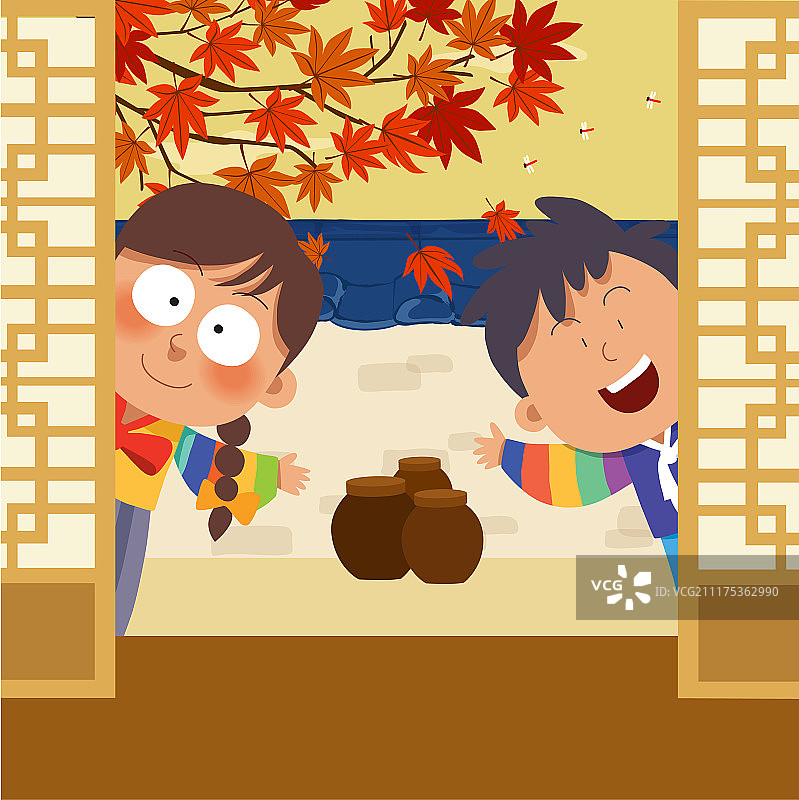 中秋节童话插画图片素材