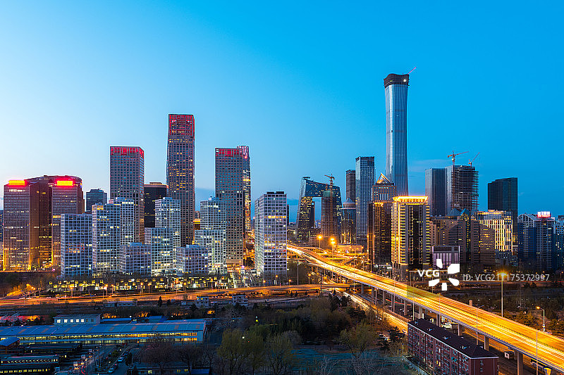 北京国贸CBD建筑群图片素材