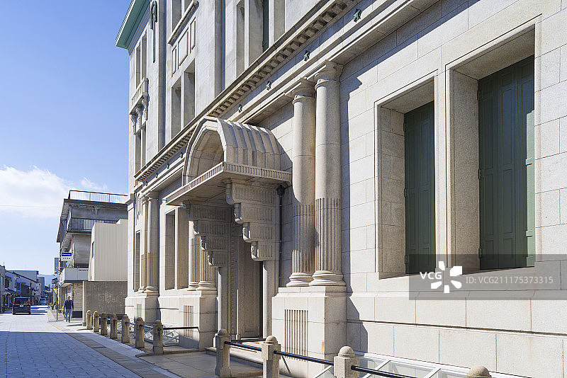 敦贺市博物馆（原大和田银行），建于1927年，奢华的建筑展示了敦贺的历史、民俗和艺术，日本福井县敦贺市图片素材