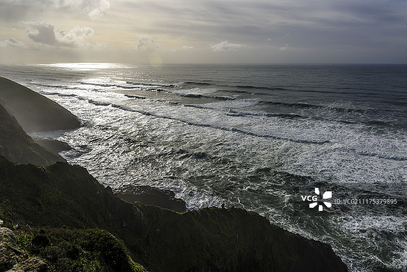俄勒冈州海岸公路悬崖海景图片素材