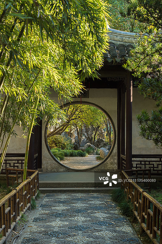 苏州留园近景风光图片素材