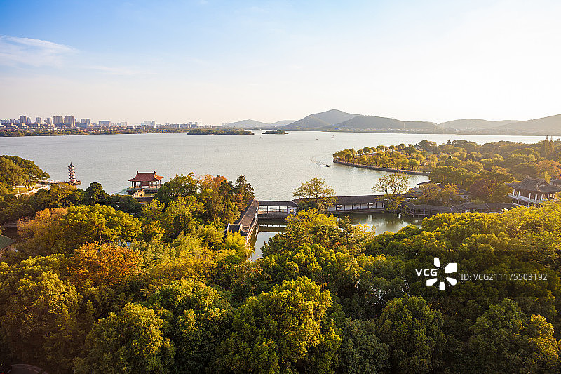 江南名园蠡园风光图片素材