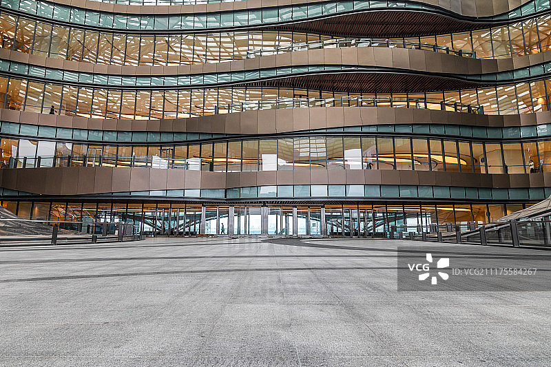 都市商厦及空白的地面图片素材