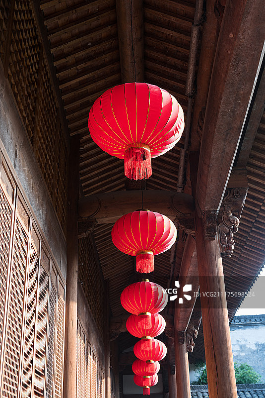 安徽黄山黎阳老街图片素材