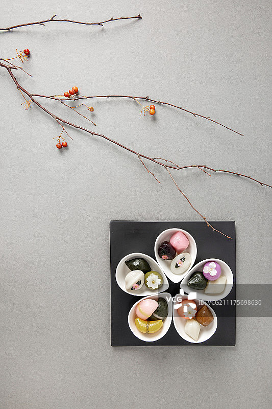 韩国美食，中秋节（韩国假日），韩国（东亚），韩国文化，传统文化，甜点图片素材