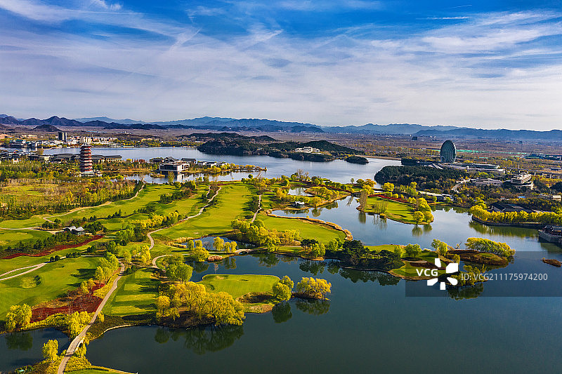 雁栖湖风光图片素材