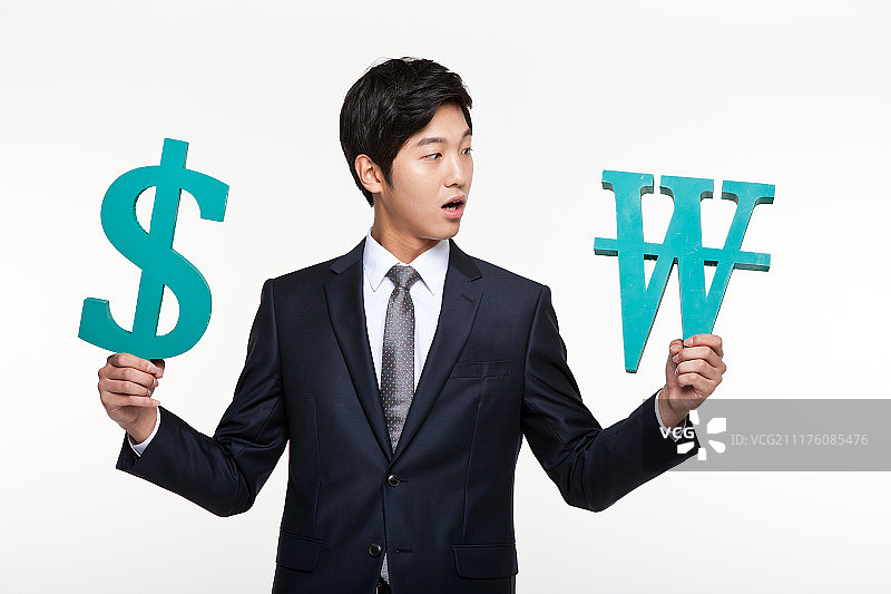 商人的不同姿态和情绪图片素材