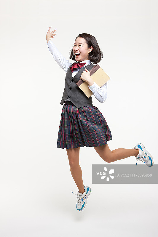 可爱的女学生图片素材