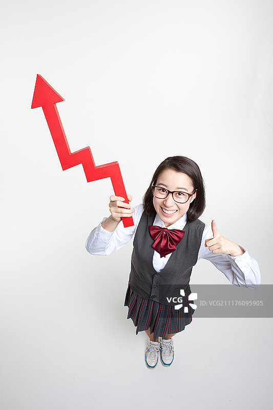 可爱的女学生图片素材