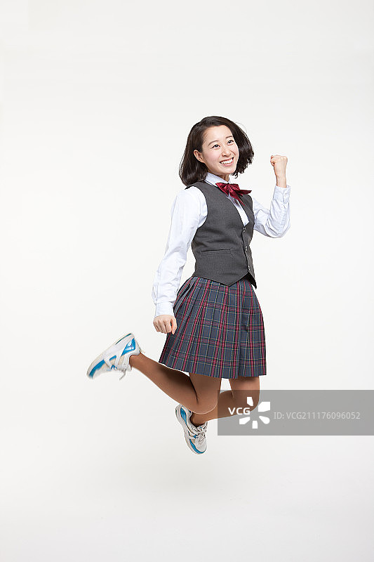 可爱的女学生图片素材