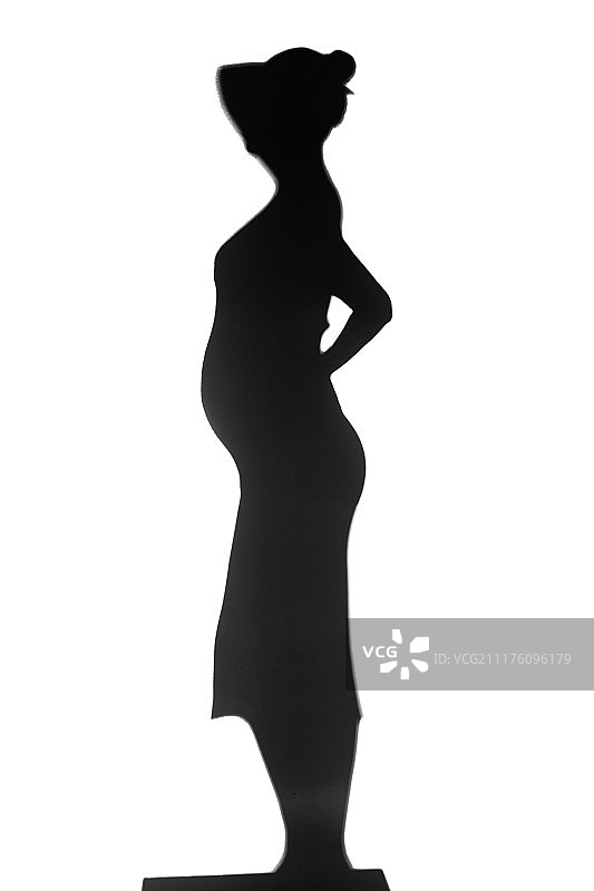 孕妇的剪影图片素材