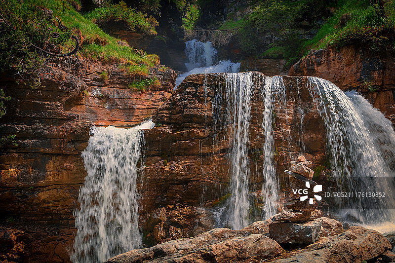 Steinmännchen im Kuhfluchtfall图片素材
