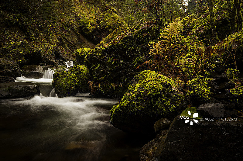 泰纳溪上的白色水景图片素材