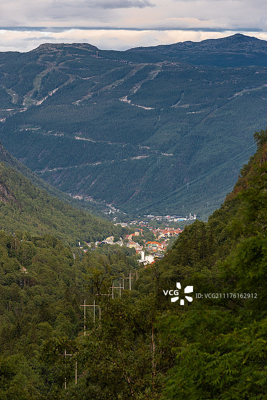 挪威吕坎景色图片素材