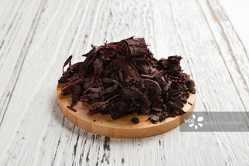 影棚拍摄中药紫草特写图片素材