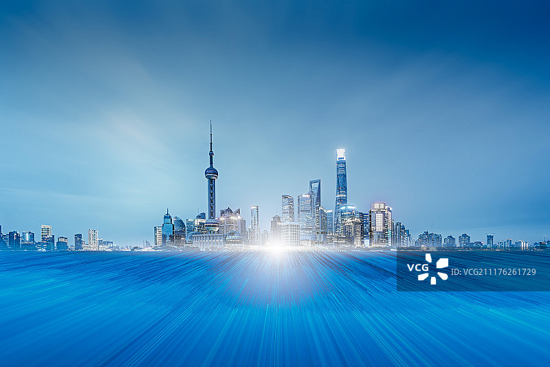 城市风景上海陆家嘴图片素材