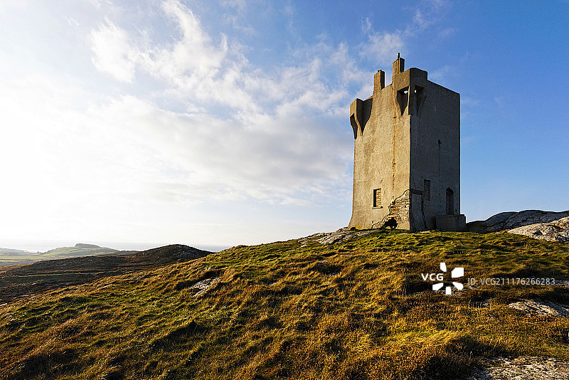 爱尔兰共和国多尼戈尔郡马林角二战时期瞭望塔旧址图片素材