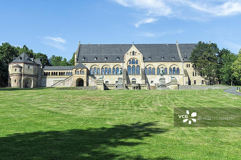 凯撒宫，帝国宫殿，世界文化遗产，戈斯拉尔，哈茨，下萨克森州，德国，欧洲图片素材