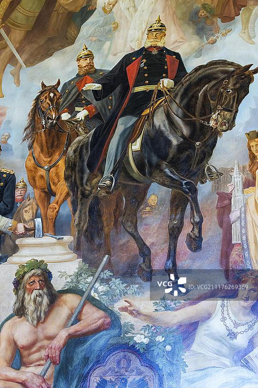 德国戈斯拉尔皇宫威廉一世壁画图片素材