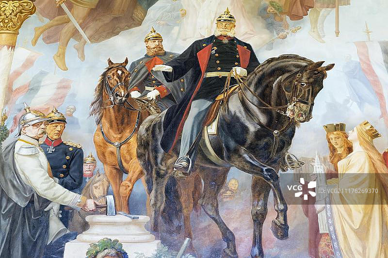 德国戈斯拉尔皇宫威廉一世壁画图片素材