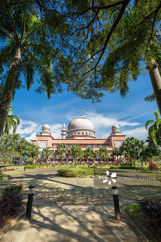 红色清真寺图片素材