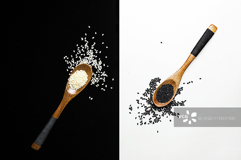 黑白芝麻图片素材