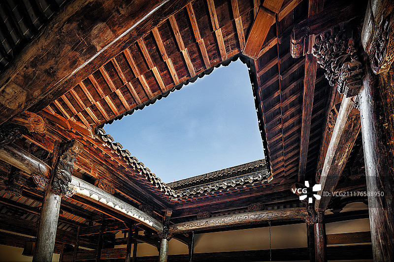 江南建筑天井图片素材