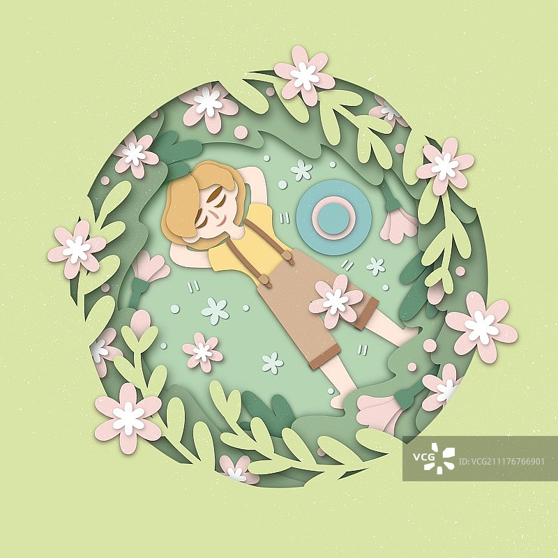 纸上繁花图片素材