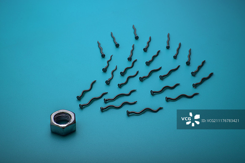 钉子与精子图片素材