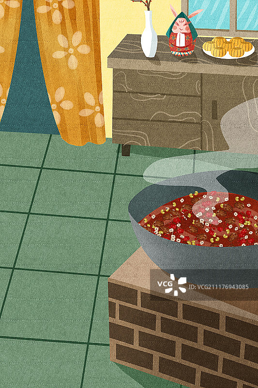 传统春节民俗场景系列图片素材