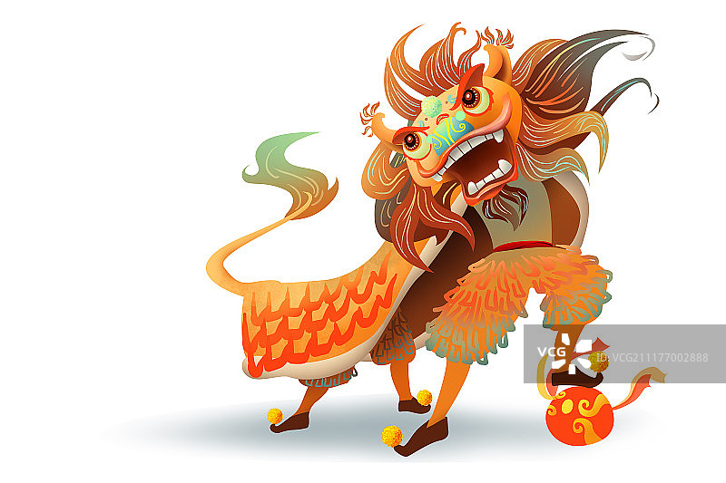 舞狮子图片素材