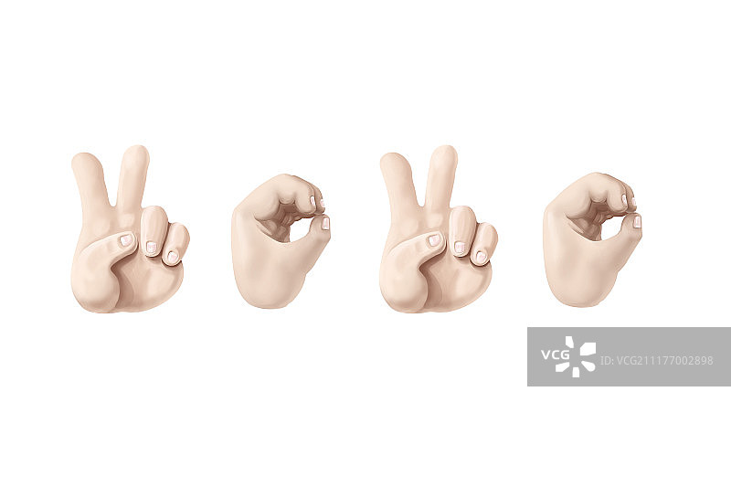 2020手势语图片素材