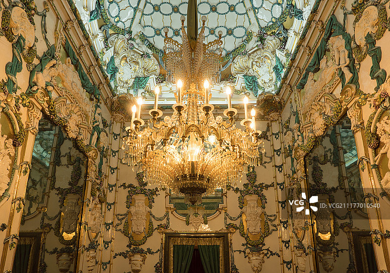 西班牙马德里皇宫内部景观图片素材