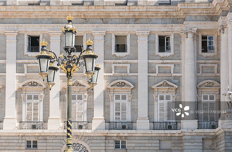 西班牙马德里皇宫欧洲特色建筑图片素材