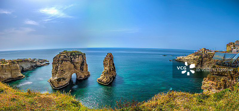 贝鲁特黎巴嫩的鸽子岩图片素材