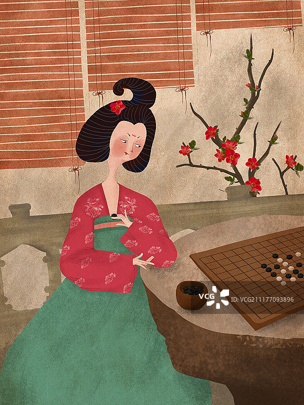 唐古风美女图片素材