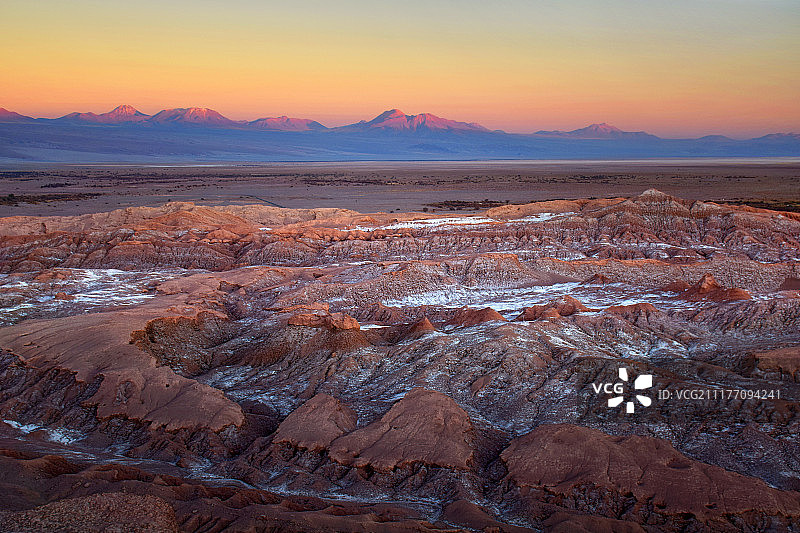 月亮谷黄昏景色图片素材