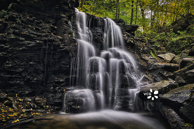 大奔瀑布，2016.10.16图片素材