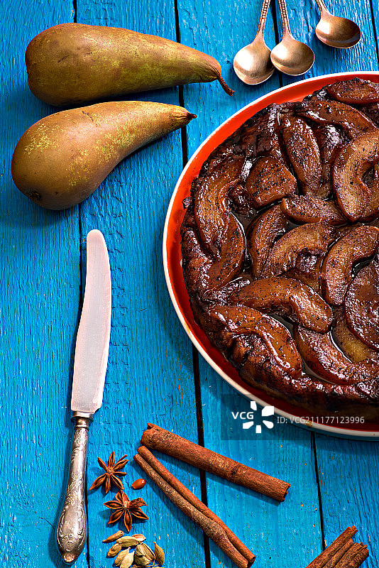 反烤苹果挞图片素材