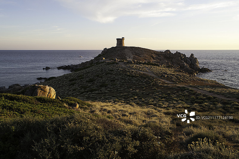科西嘉日落图片素材