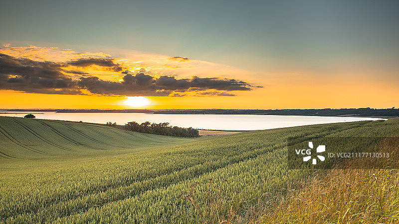 黑色日落图片素材