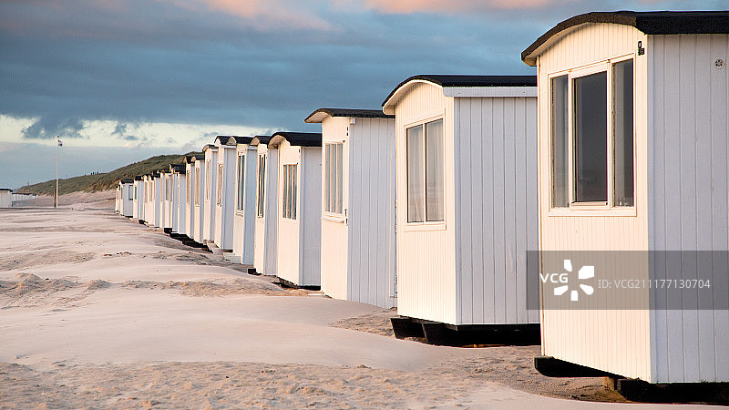 Løkken的壮丽日落图片素材