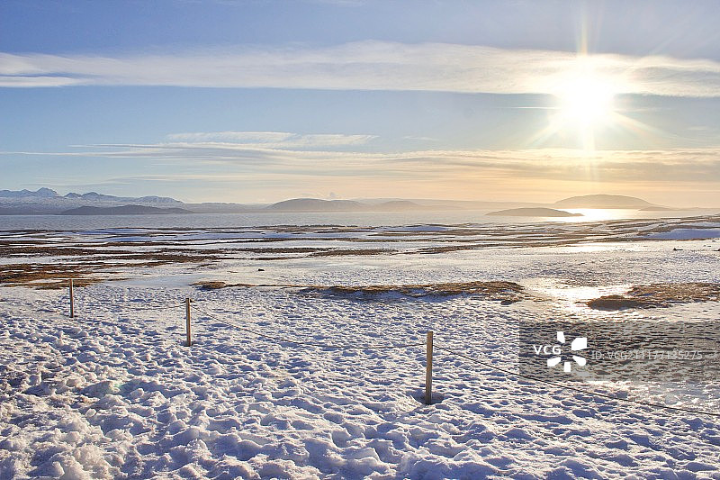 冰上的黎明图片素材