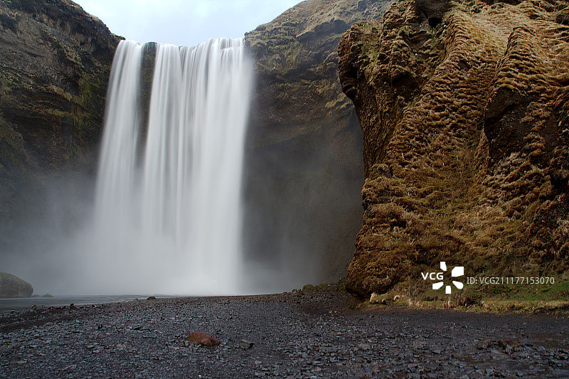 斯科加瀑布图片素材