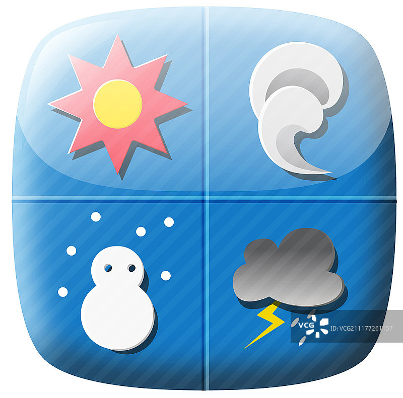 矢量天气图标图片素材