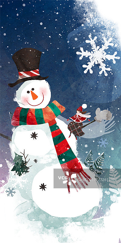 冬季概念插画图片素材