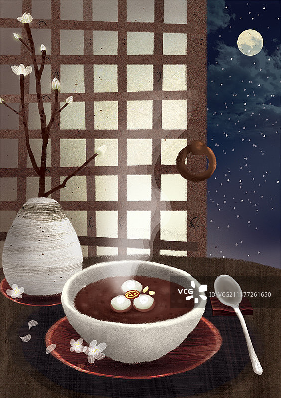 韩国美食插画图片素材