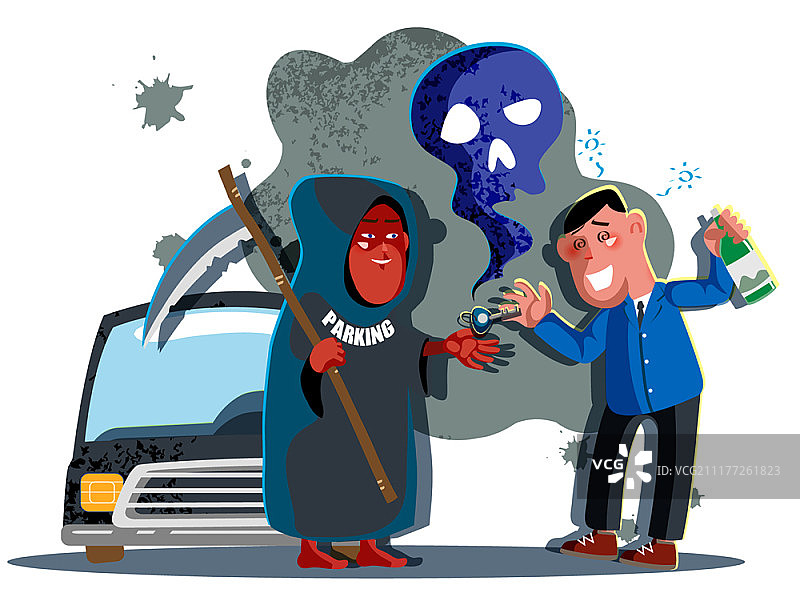 犯罪主题矢量卡通插画图片素材